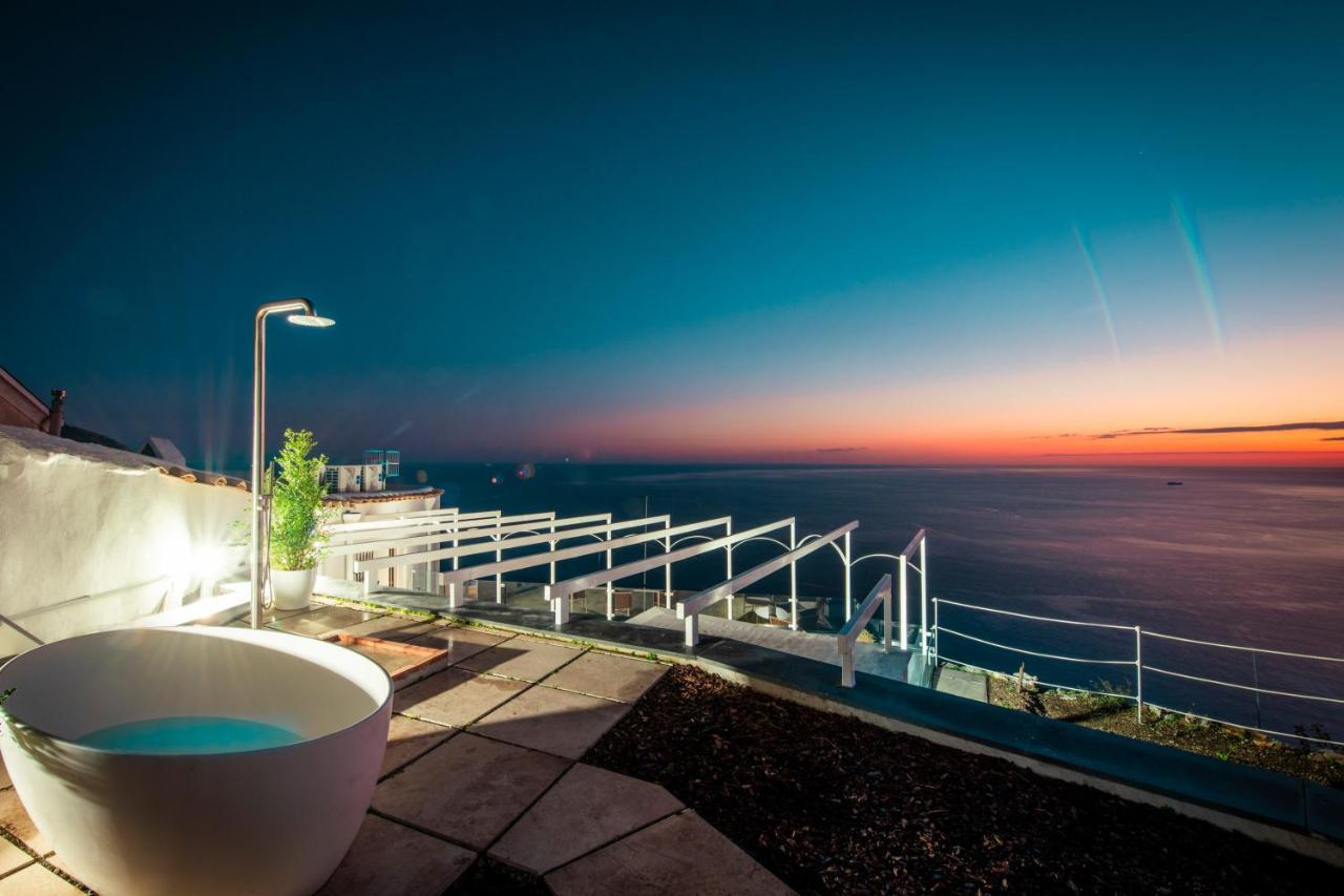 Villa La Tagliata Spectacular Jacuzzi Tub Amazing View And Private Parking Garage Positano Esterno foto
